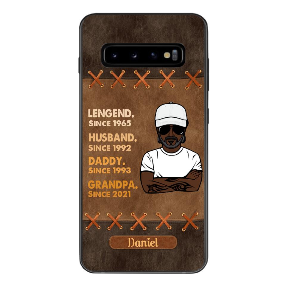 Personalized Legend. Husband. Daddy. Grandpa. Phone Case Printed 22MAY-HC05