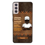 Personalized Legend. Husband. Daddy. Grandpa. Phone Case Printed 22MAY-HC05