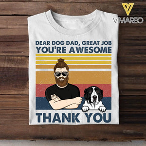 Personalized Dog Dad, Dog Mom Tshirt Printed DQHC0505