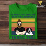 Personalized Dog Dad, Dog Mom Tshirt Printed DQHC0505