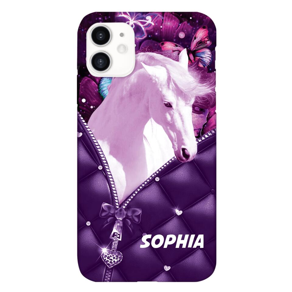 PERSONALIZED HORSE LOVERS PHONECASE NQTN0505