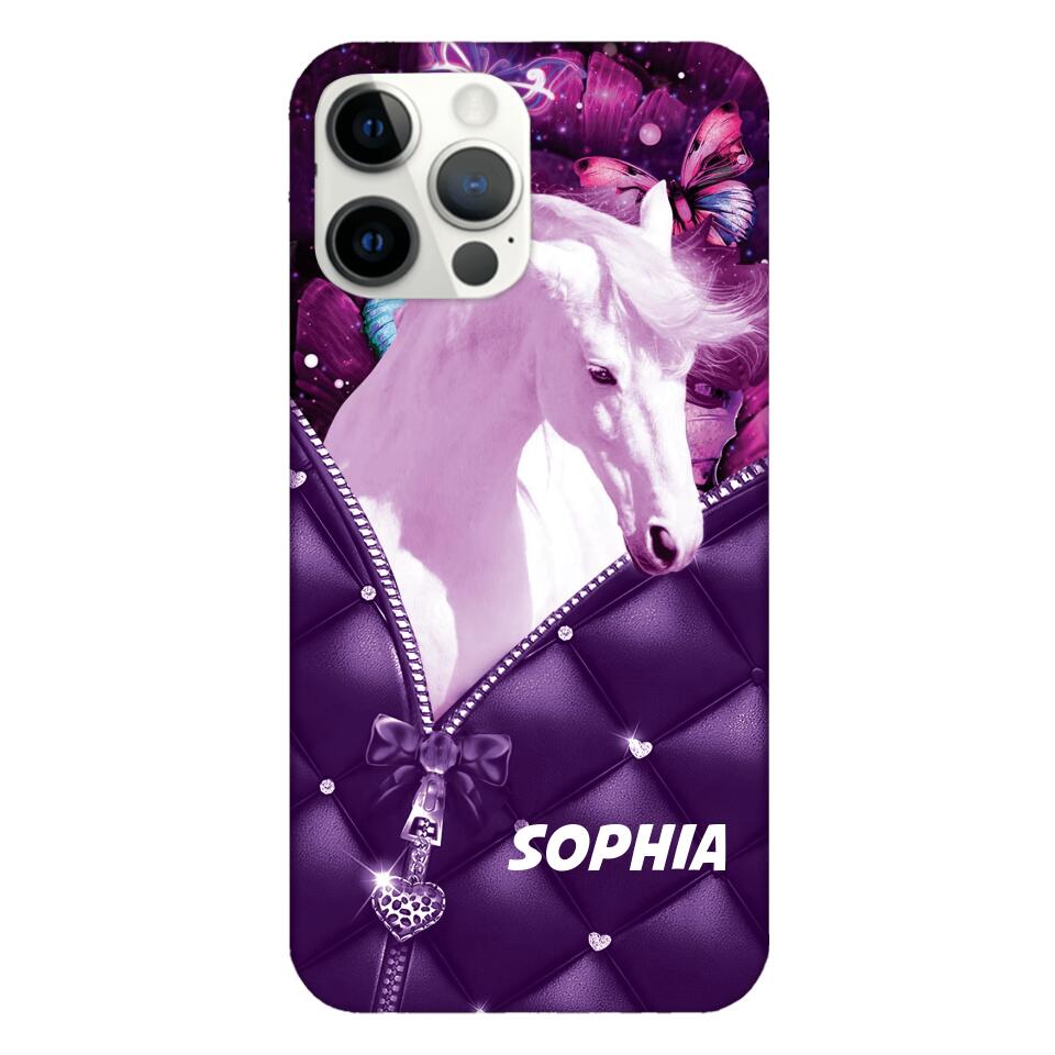 PERSONALIZED HORSE LOVERS PHONECASE NQTN0505