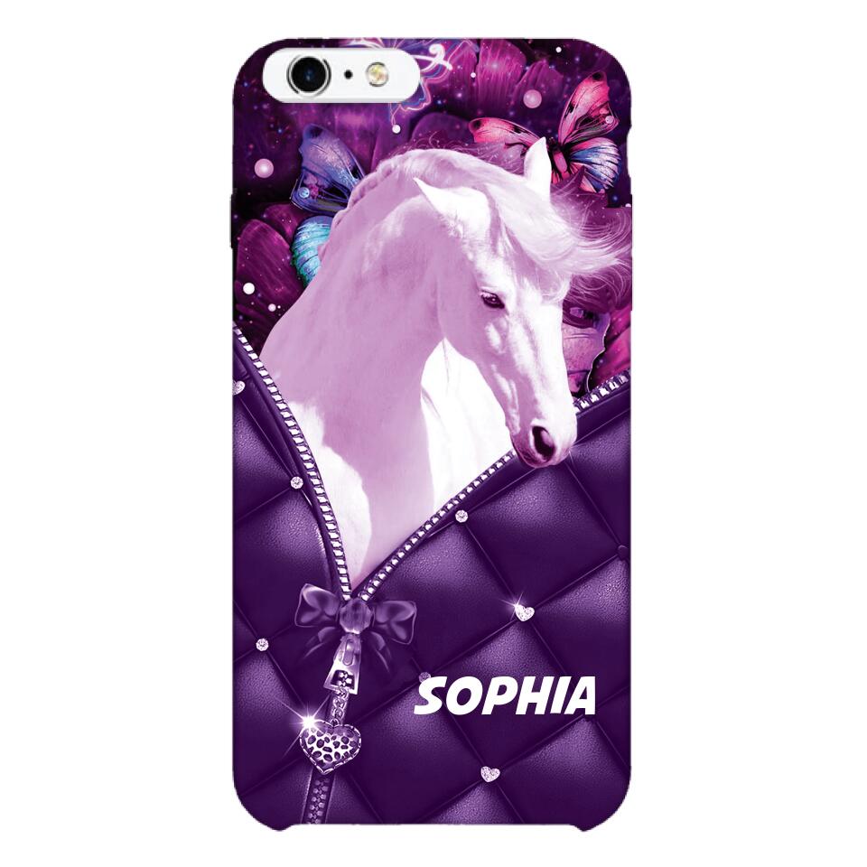 PERSONALIZED HORSE LOVERS PHONECASE NQTN0505