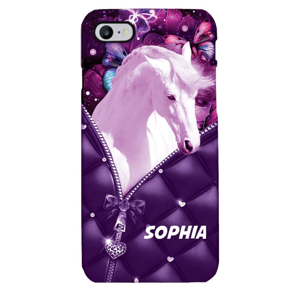 PERSONALIZED HORSE LOVERS PHONECASE NQTN0505