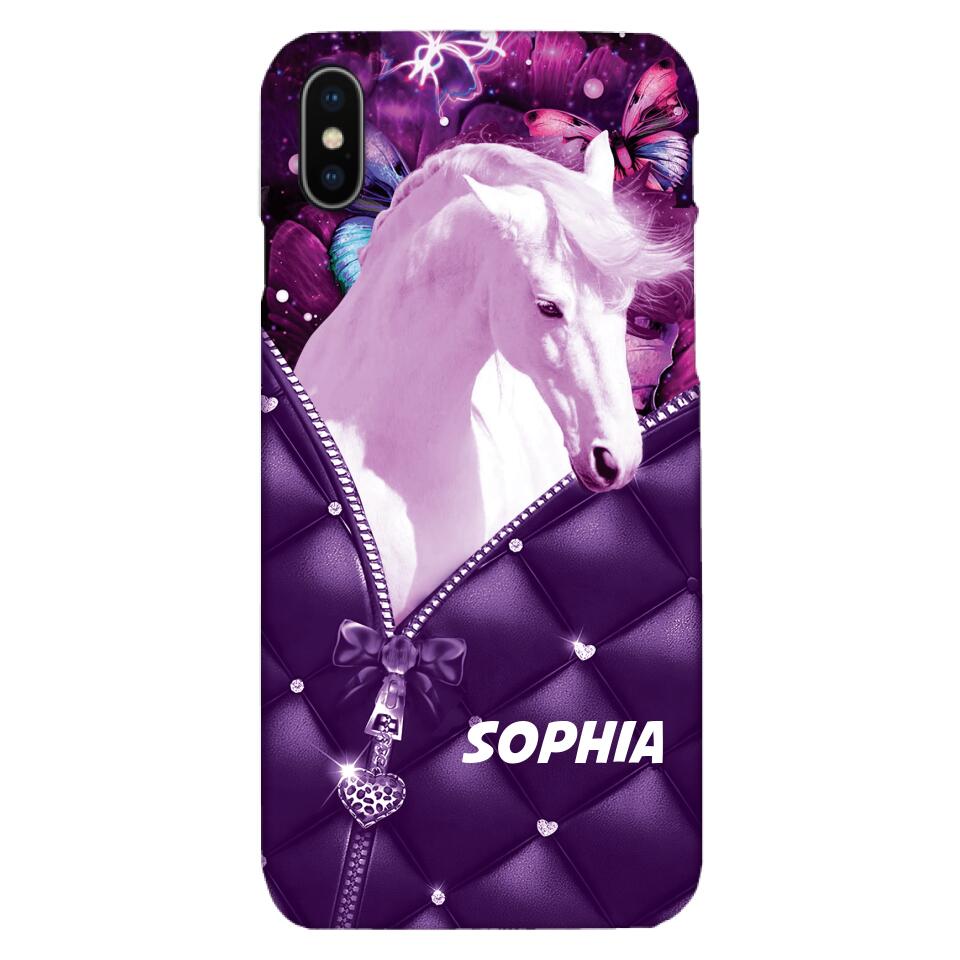 PERSONALIZED HORSE LOVERS PHONECASE NQTN0505