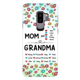 PERSONALIZED MOM GRANDMA KID NAME WITH YEAR OF BIRTH PHONECASE QTDT0605