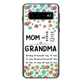 PERSONALIZED MOM GRANDMA KID NAME WITH YEAR OF BIRTH PHONECASE QTDT0605