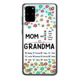 PERSONALIZED MOM GRANDMA KID NAME WITH YEAR OF BIRTH PHONECASE QTDT0605