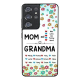 PERSONALIZED MOM GRANDMA KID NAME WITH YEAR OF BIRTH PHONECASE QTDT0605