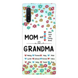 PERSONALIZED MOM GRANDMA KID NAME WITH YEAR OF BIRTH PHONECASE QTDT0605