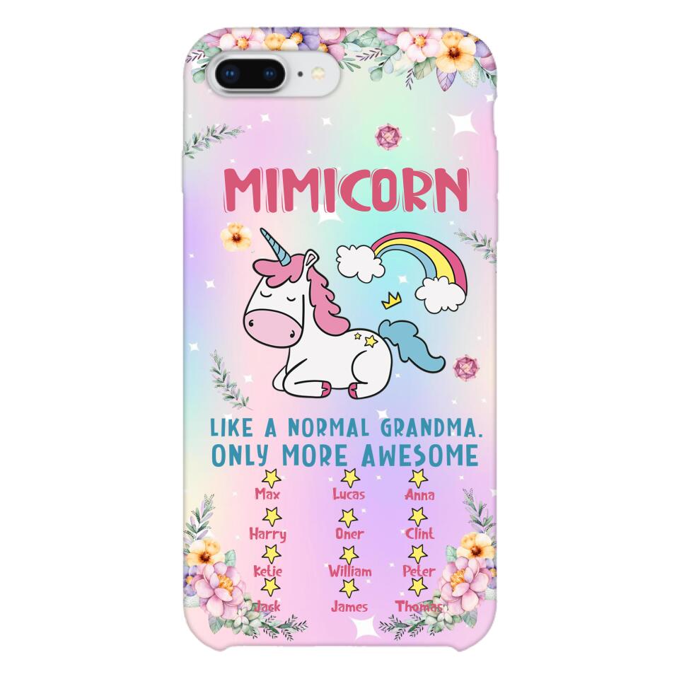 Personalized Grandma Kid Phone Case Printed 22MAY-HC06