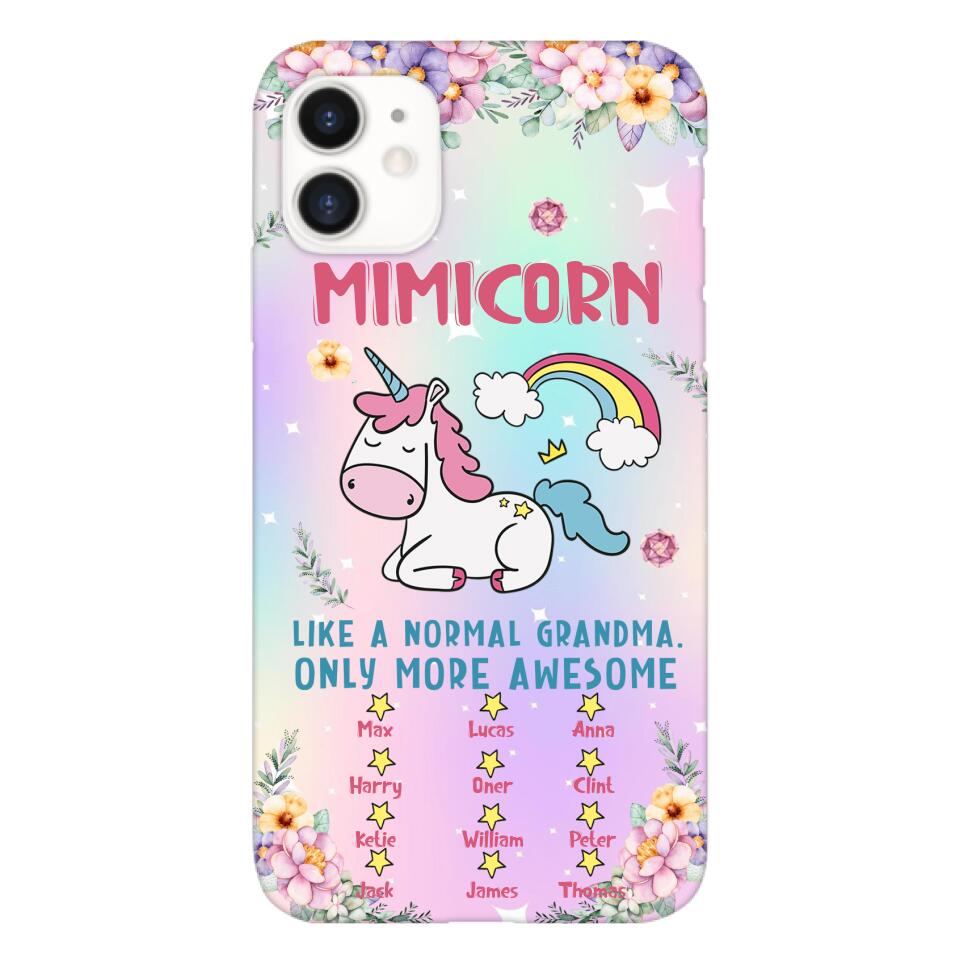 Personalized Grandma Kid Phone Case Printed 22MAY-HC06