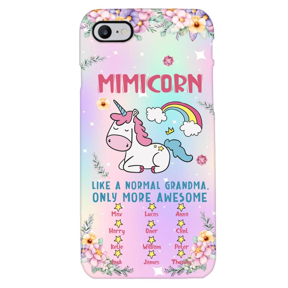 Personalized Grandma Kid Phone Case Printed 22MAY-HC06