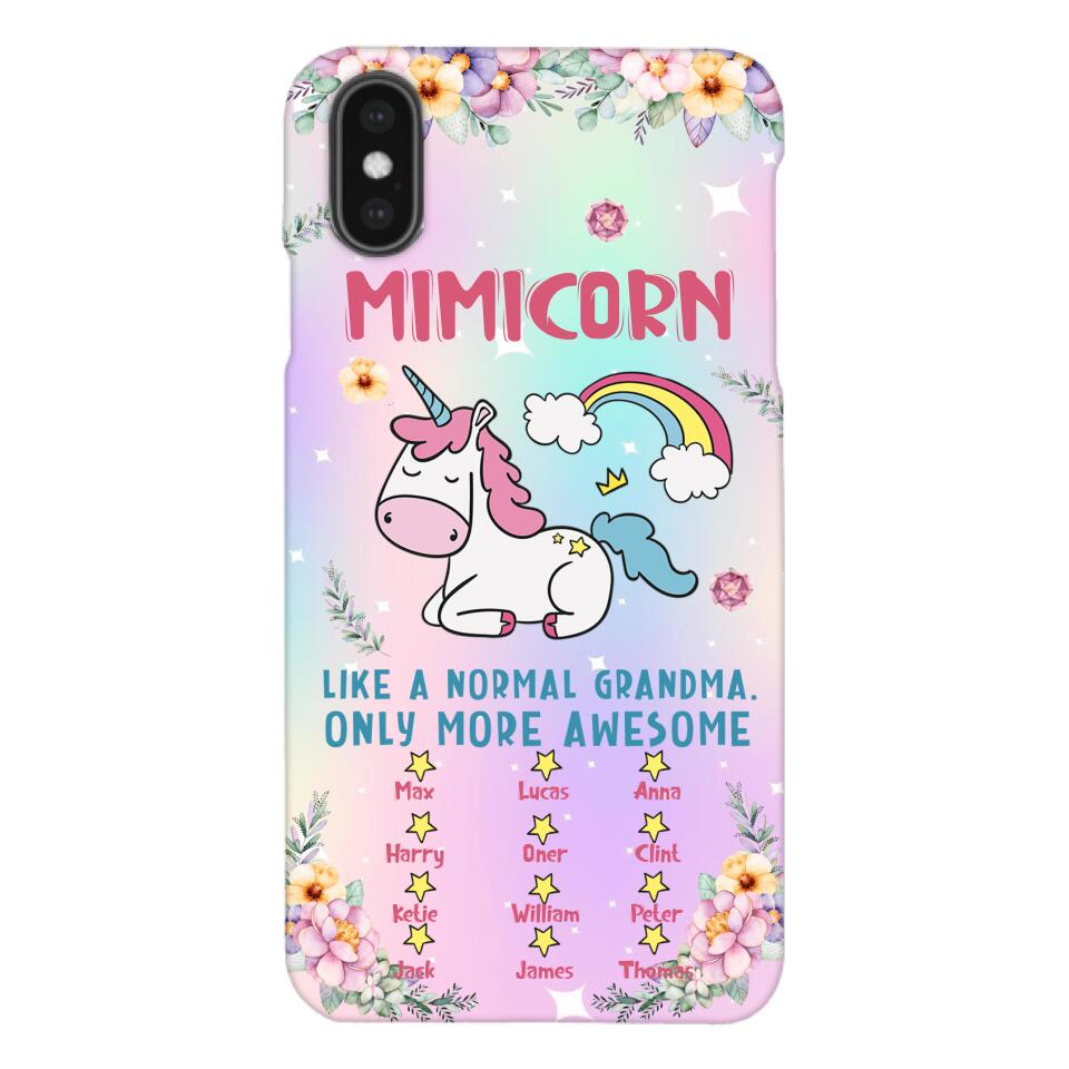 Personalized Grandma Kid Phone Case Printed 22MAY-HC06