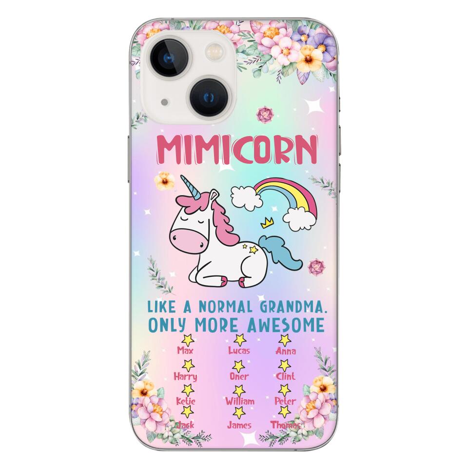 Personalized Grandma Kid Phone Case Printed 22MAY-HC06