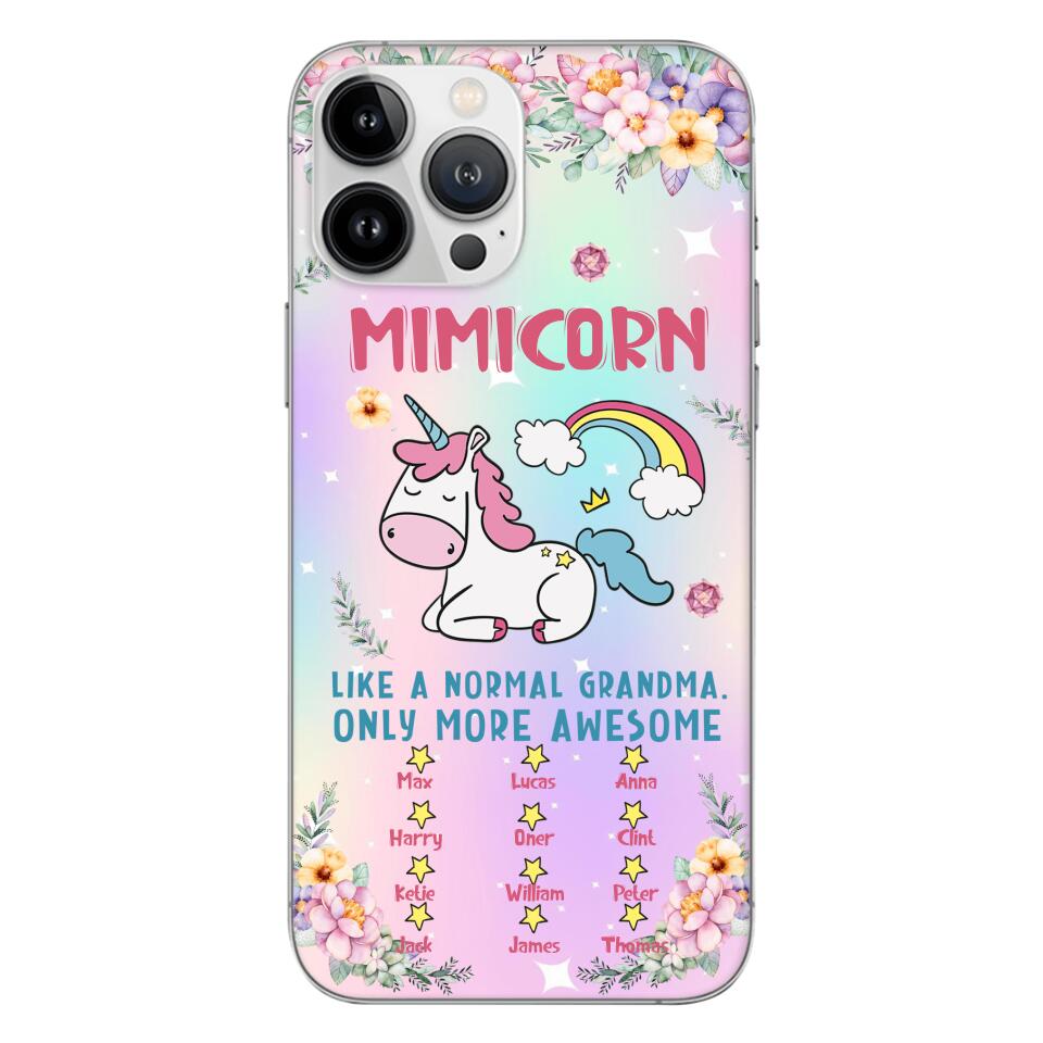 Personalized Grandma Kid Phone Case Printed 22MAY-HC06