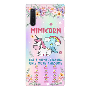 Personalized Grandma Kid Phone Case Printed 22MAY-HC06