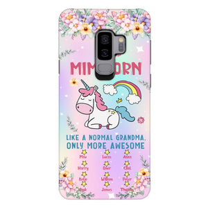 Personalized Grandma Kid Phone Case Printed 22MAY-HC06