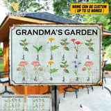 PERSONALIZED GRANDMA'S GARDEN MENTAL SIGN QTVQ0705