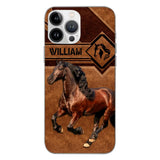 Personalized Horse Lover Phone Case Printed 22MAY-DT07