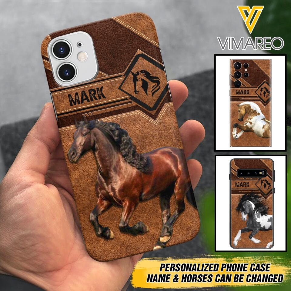 Personalized Horse Lover Phone Case Printed 22MAY-DT07