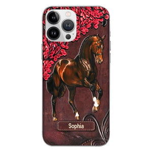 Personalized Horse Lover Phone Case Printed 22MAY-HQ07