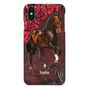 Personalized Horse Lover Phone Case Printed 22MAY-HQ07