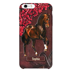 Personalized Horse Lover Phone Case Printed 22MAY-HQ07