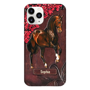 Personalized Horse Lover Phone Case Printed 22MAY-HQ07