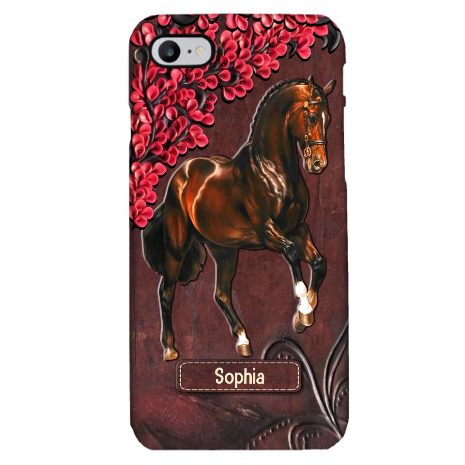 Personalized Horse Lover Phone Case Printed 22MAY-HQ07