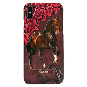 Personalized Horse Lover Phone Case Printed 22MAY-HQ07