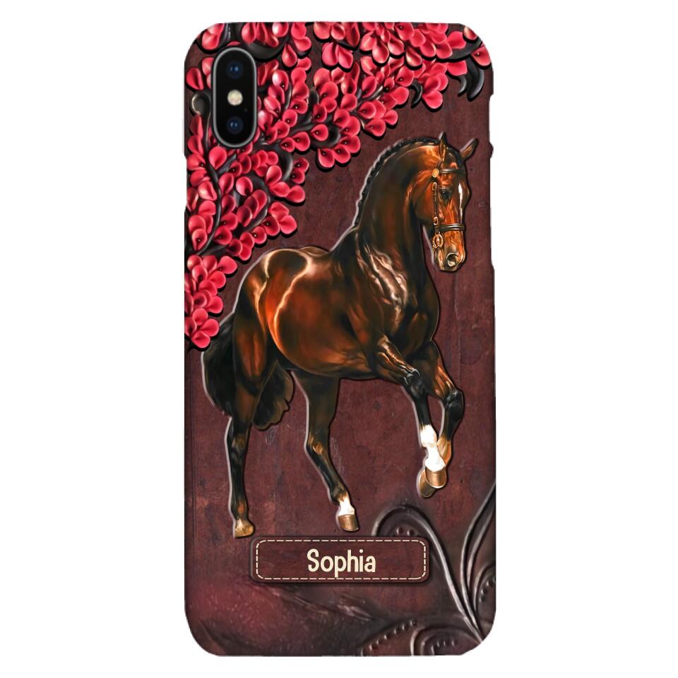 Personalized Horse Lover Phone Case Printed 22MAY-HQ07