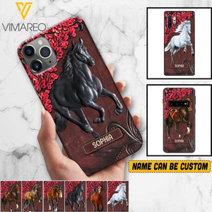 Personalized Horse Lover Phone Case Printed 22MAY-HQ07