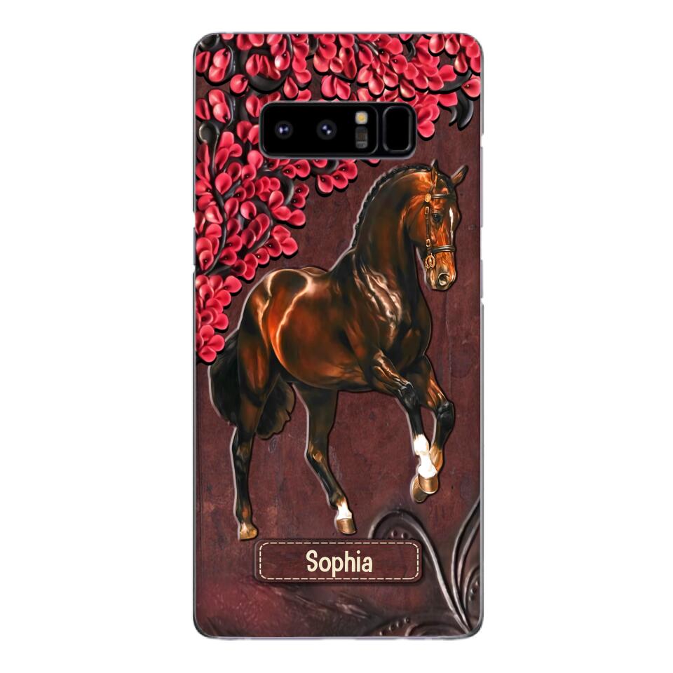 Personalized Horse Lover Phone Case Printed 22MAY-HQ07