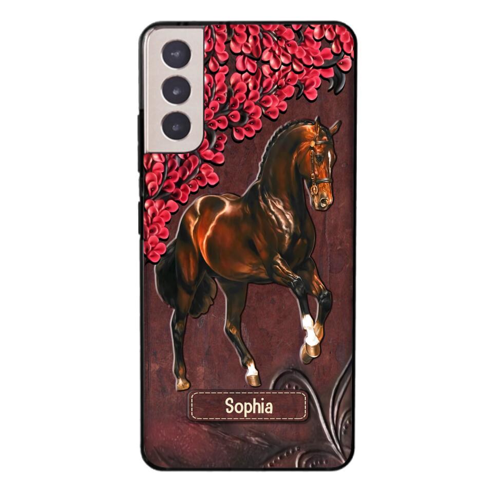 Personalized Horse Lover Phone Case Printed 22MAY-HQ07