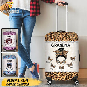 Personalized Grandma Kid Luggage Cover Printed 22MAY-LN06