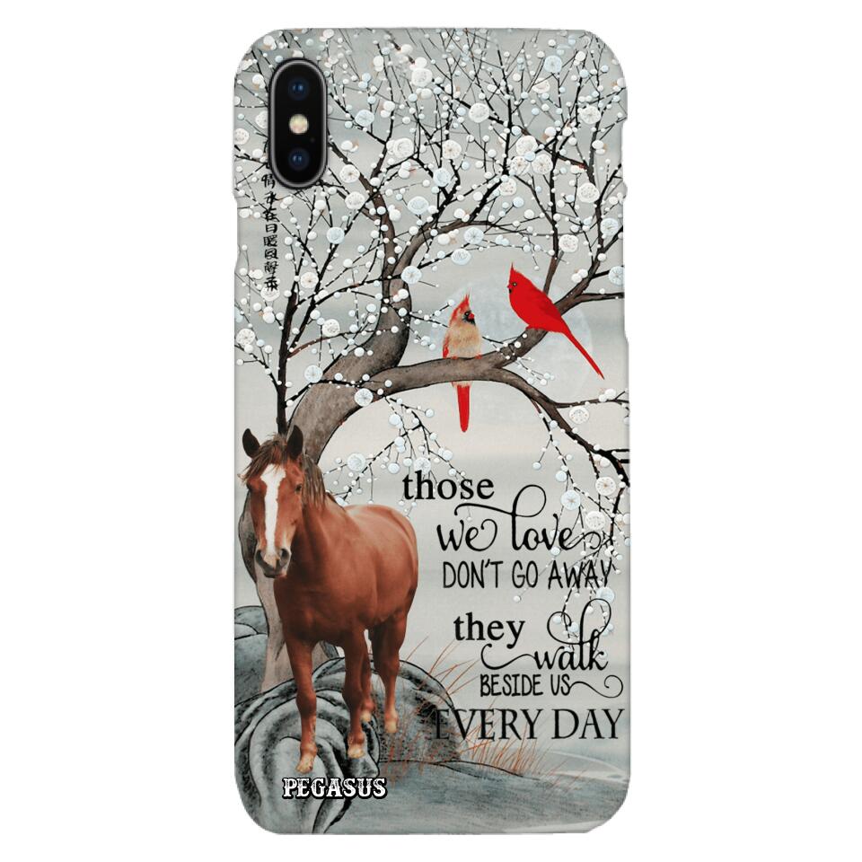 Personalized Horse Image Phone Case Printed 22MAY-HC07