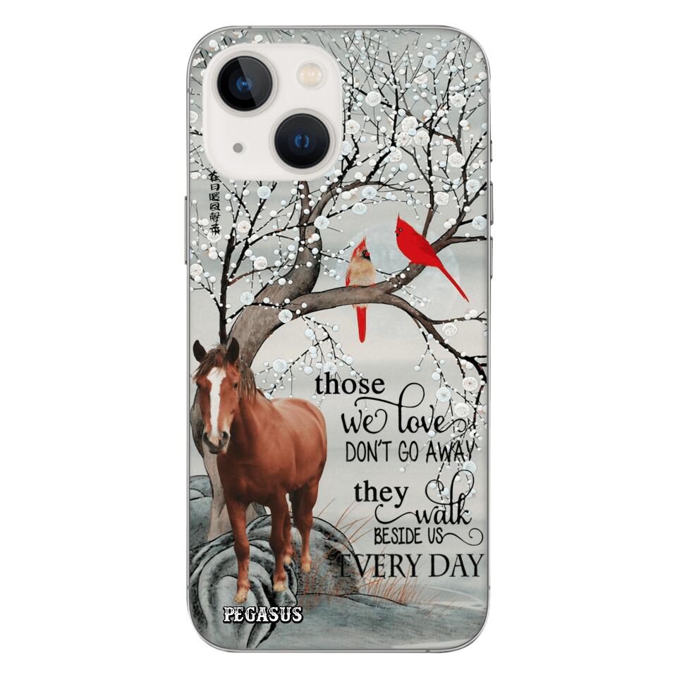 Personalized Horse Image Phone Case Printed 22MAY-HC07