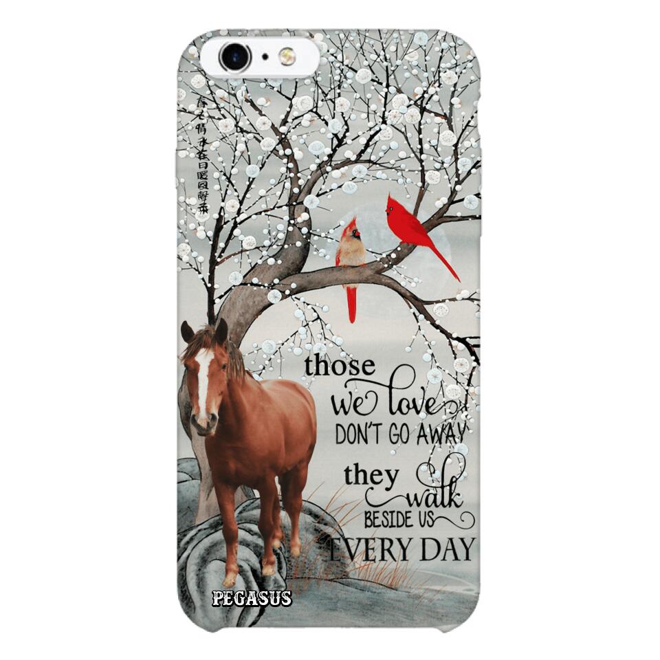 Personalized Horse Image Phone Case Printed 22MAY-HC07