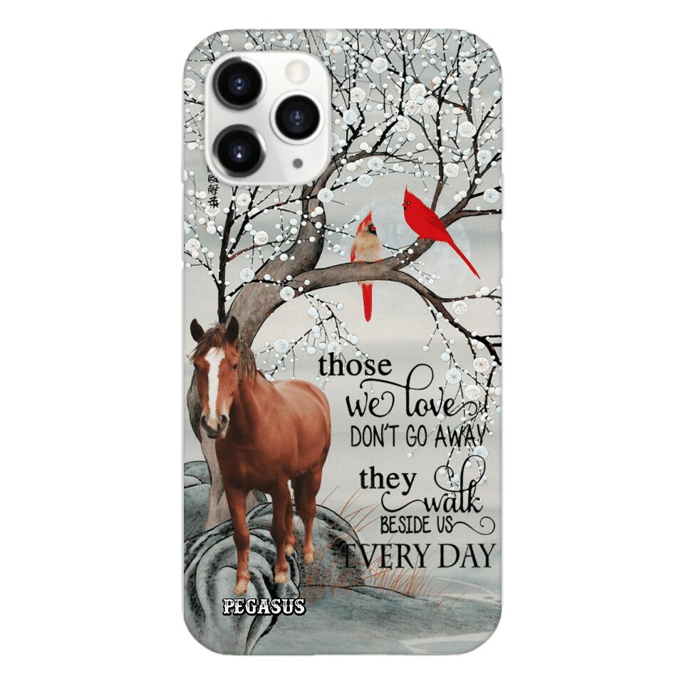 Personalized Horse Image Phone Case Printed 22MAY-HC07