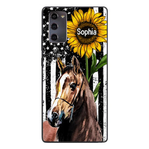 Personalized Horse Lover Phone Case Printed 22MAY-HQ07