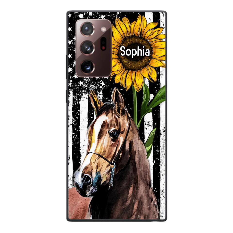 Personalized Horse Lover Phone Case Printed 22MAY-HQ07