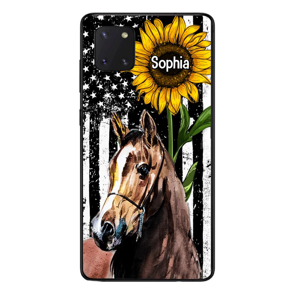 Personalized Horse Lover Phone Case Printed 22MAY-HQ07