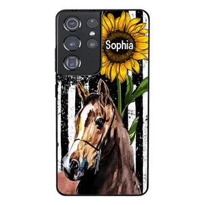 Personalized Horse Lover Phone Case Printed 22MAY-HQ07