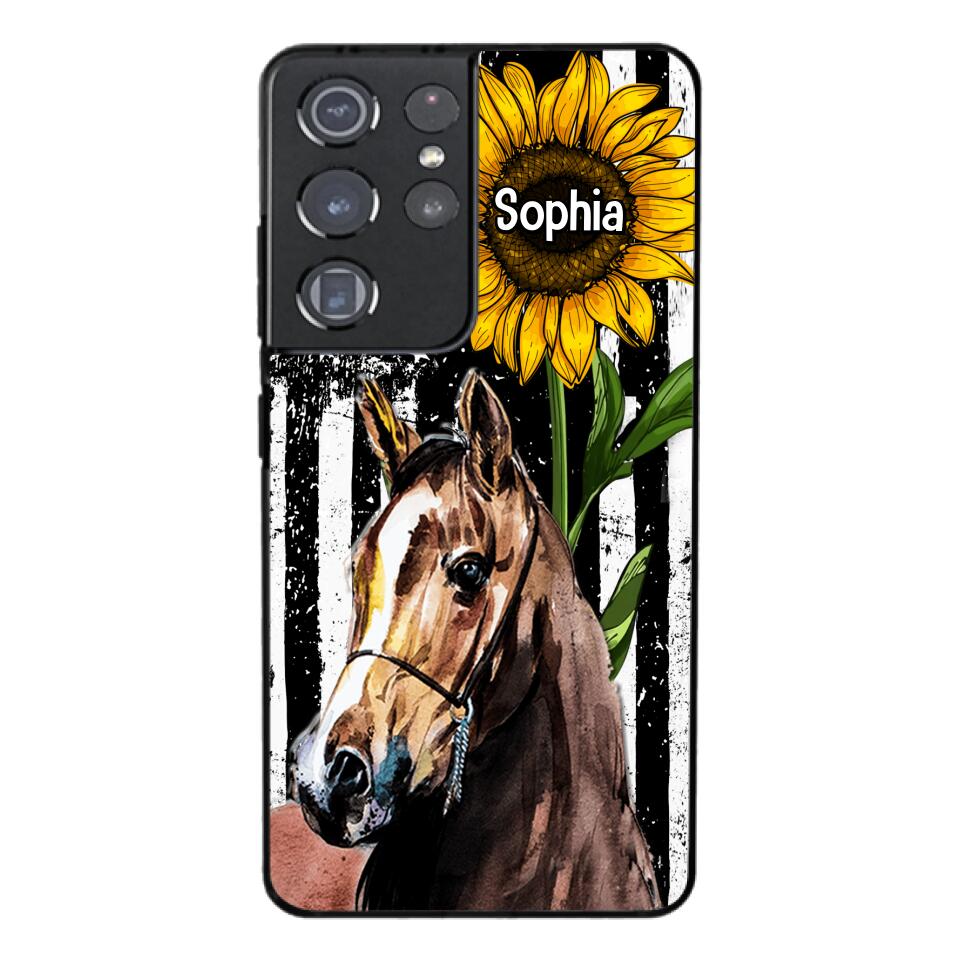 Personalized Horse Lover Phone Case Printed 22MAY-HQ07