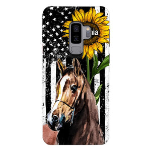 Personalized Horse Lover Phone Case Printed 22MAY-HQ07