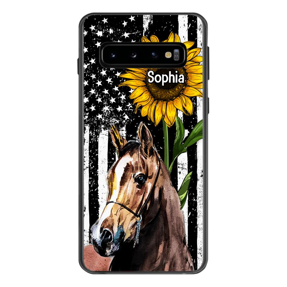 Personalized Horse Lover Phone Case Printed 22MAY-HQ07