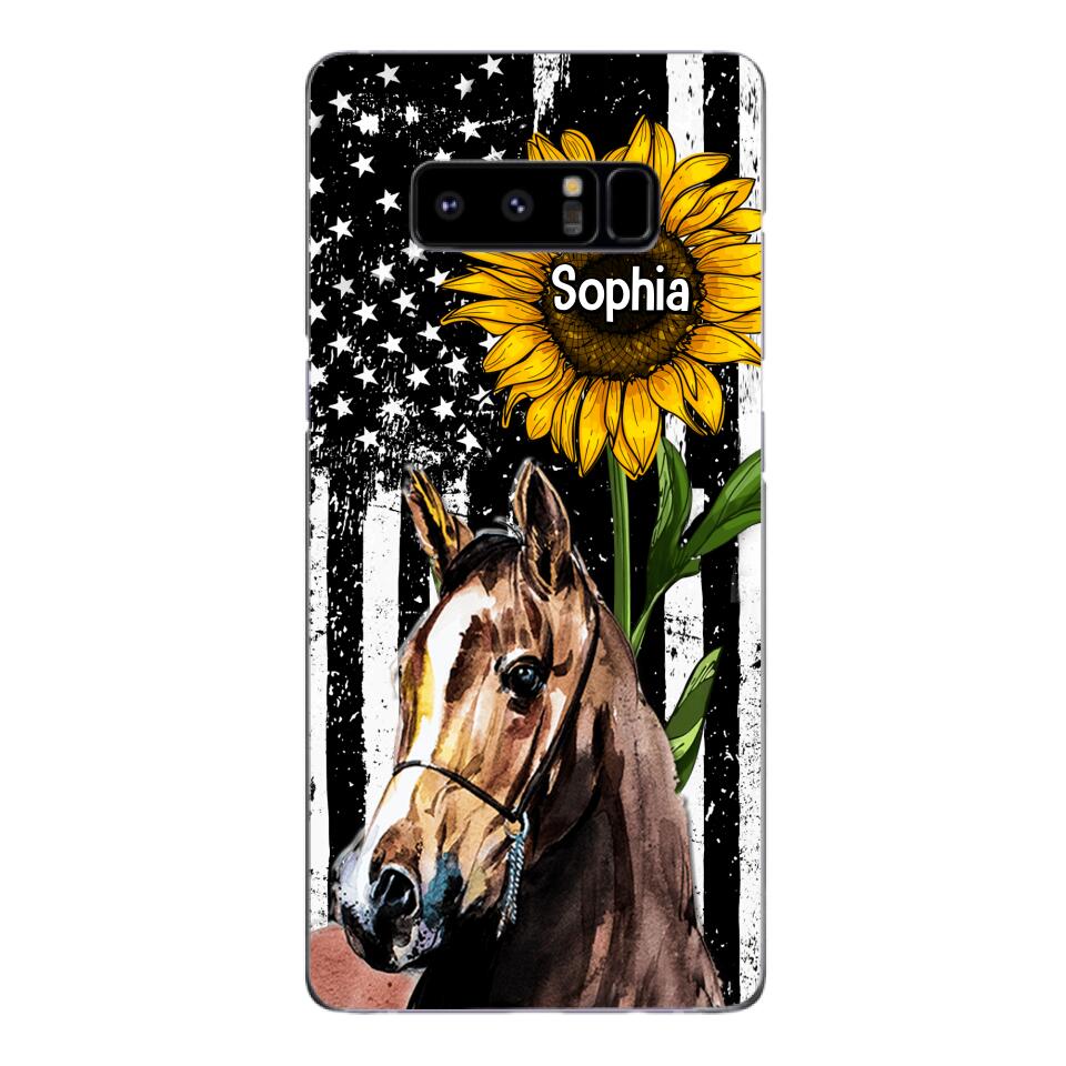 Personalized Horse Lover Phone Case Printed 22MAY-HQ07