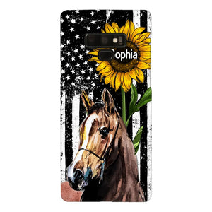 Personalized Horse Lover Phone Case Printed 22MAY-HQ07