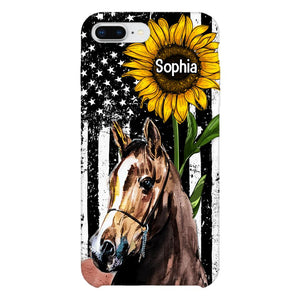 Personalized Horse Lover Phone Case Printed 22MAY-HQ07